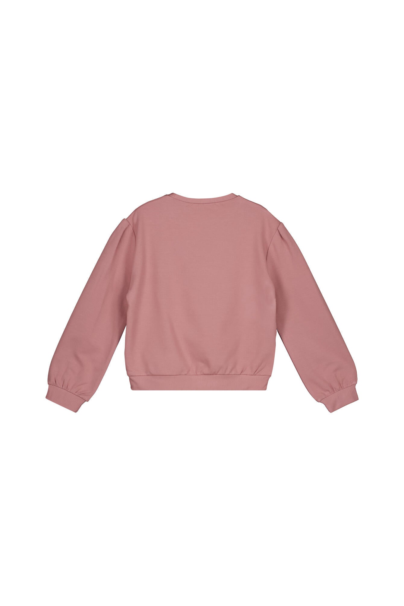 Sweatshirt mit aufgestickten Blumen - 046 Rose - Rosa