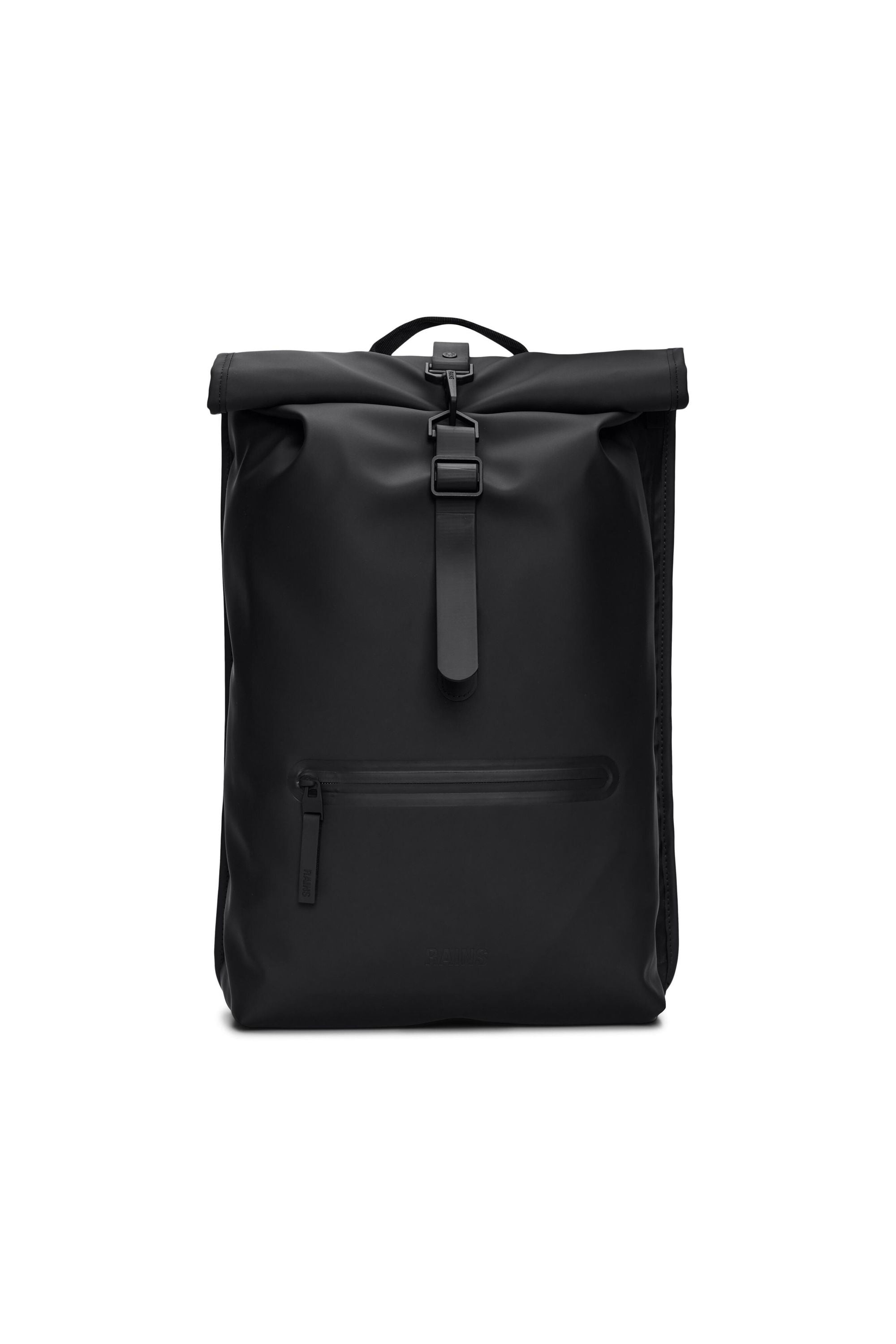 Rolltop-Rucksack - 01 Black - Schwarz