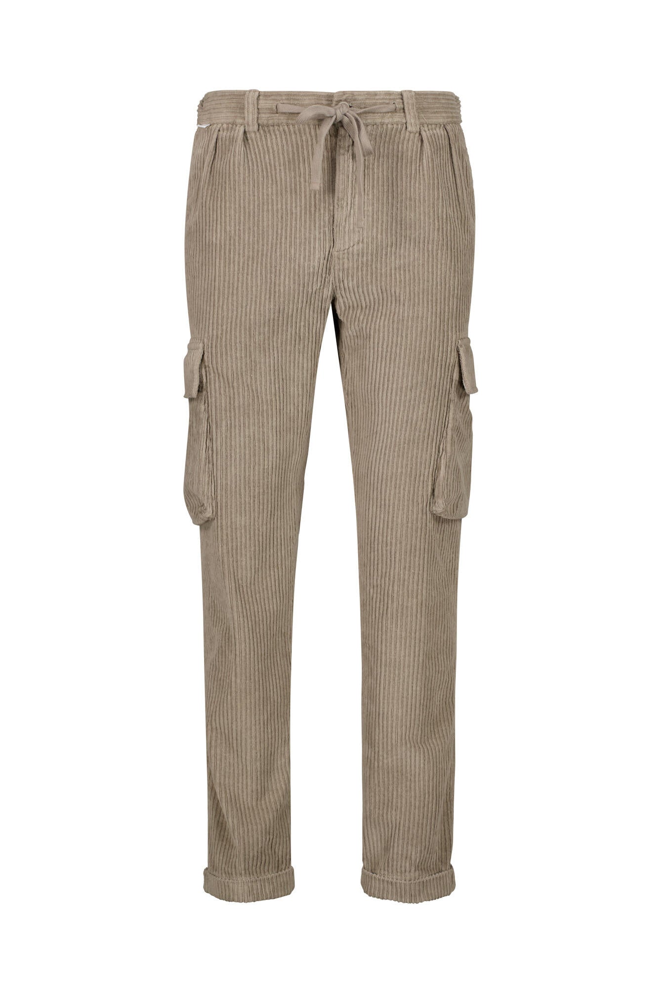 Cordhose mit Seitentaschen - Taupe - Braun