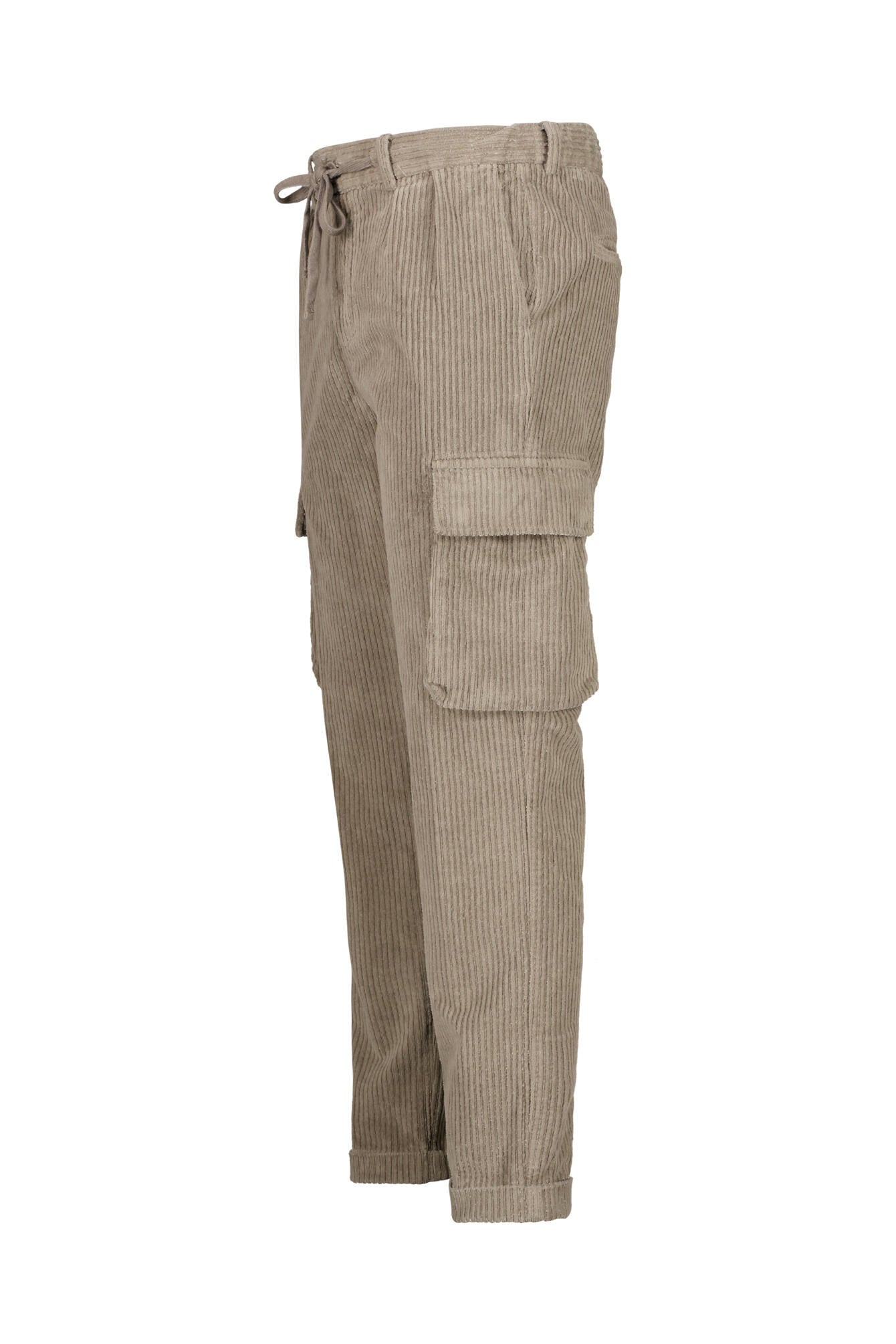 Cordhose mit Seitentaschen - Taupe - Braun