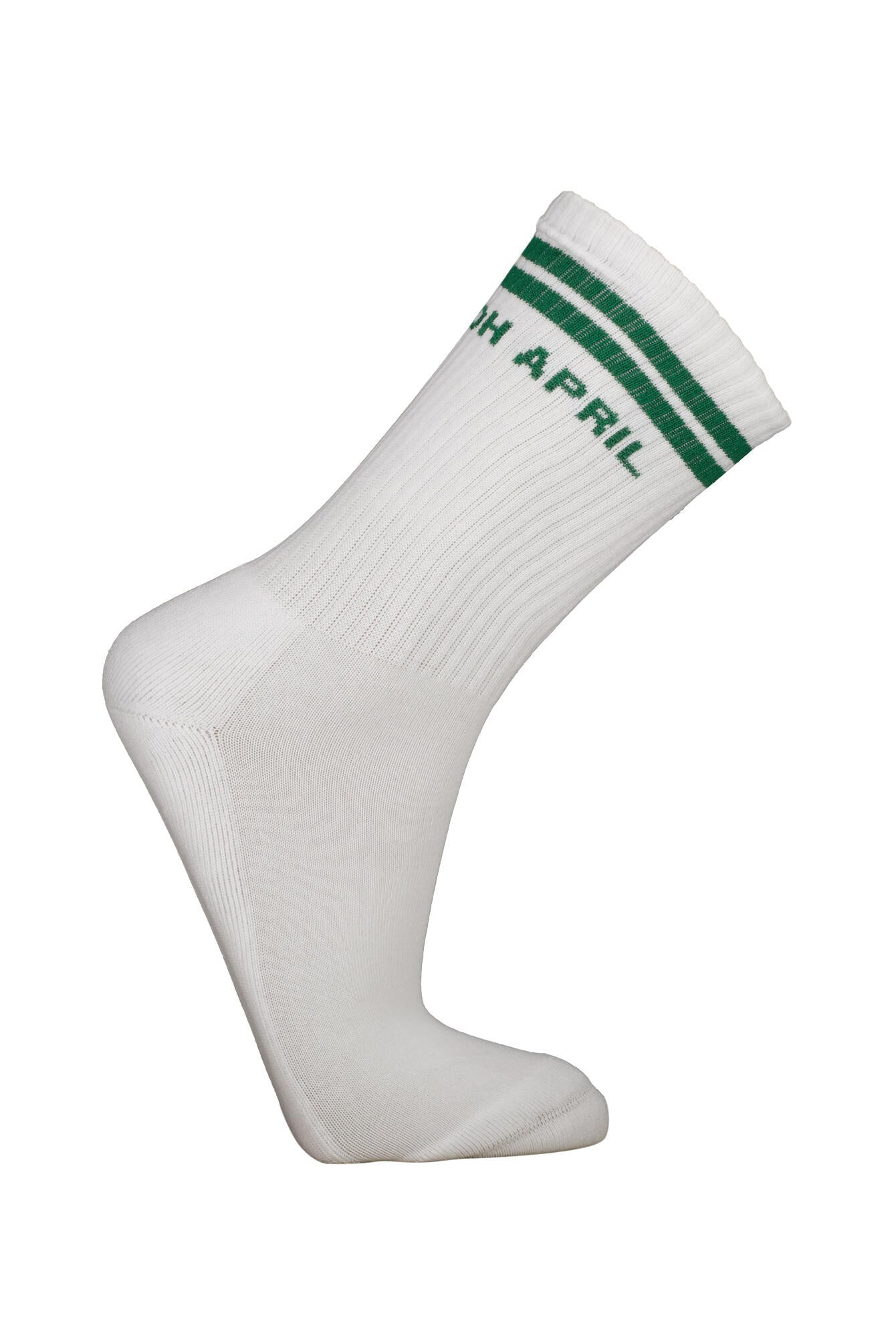 Socken aus Baumwollmix - White Forest Green - Weiß