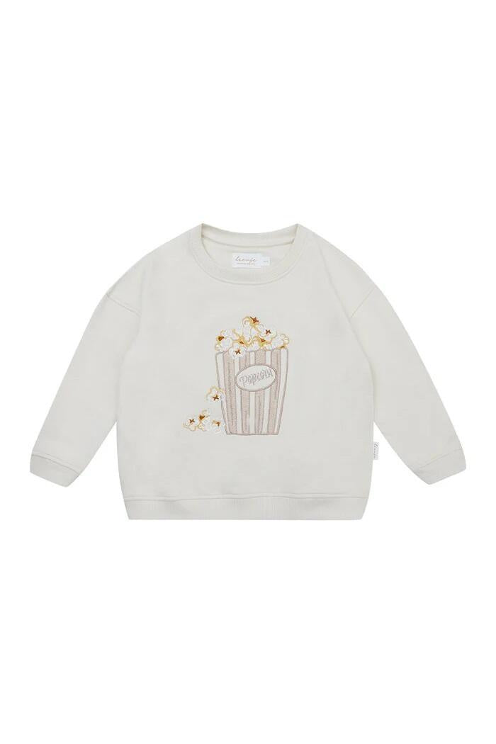 Oversized Sweatshirt 'popcorn rose' - Popcorn Rose - Beige