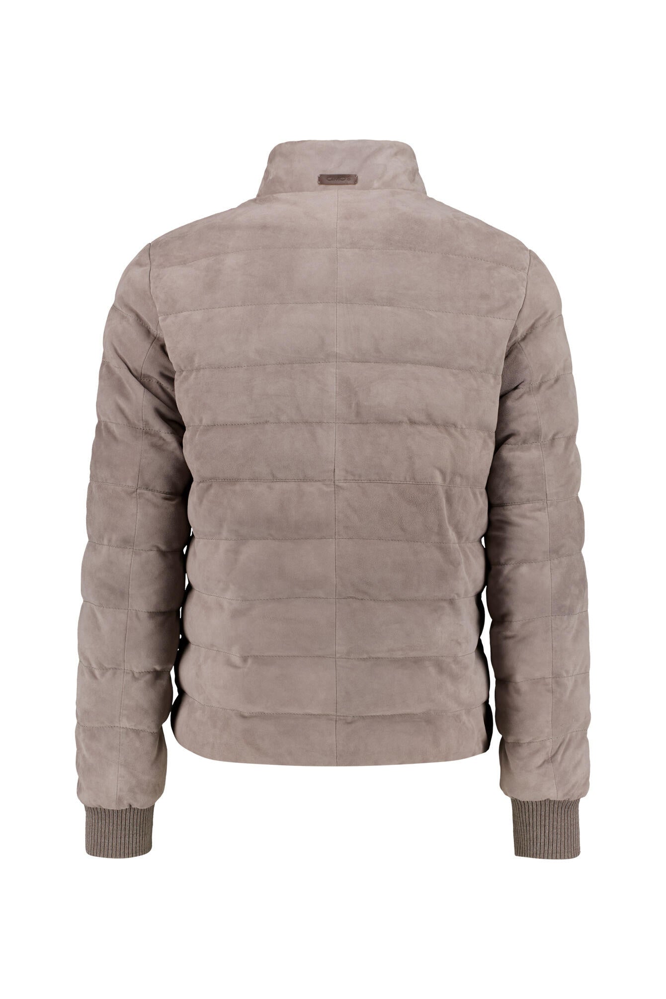 Gesteppte Velourslederjacke - 393 - Braun