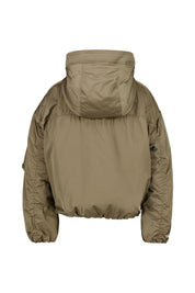 Daunen-Bomberjacke mit Kapuze - 0776 Atmosphere - Beige