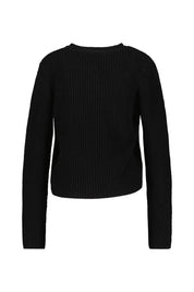 Strickcardigan - Black - Schwarz