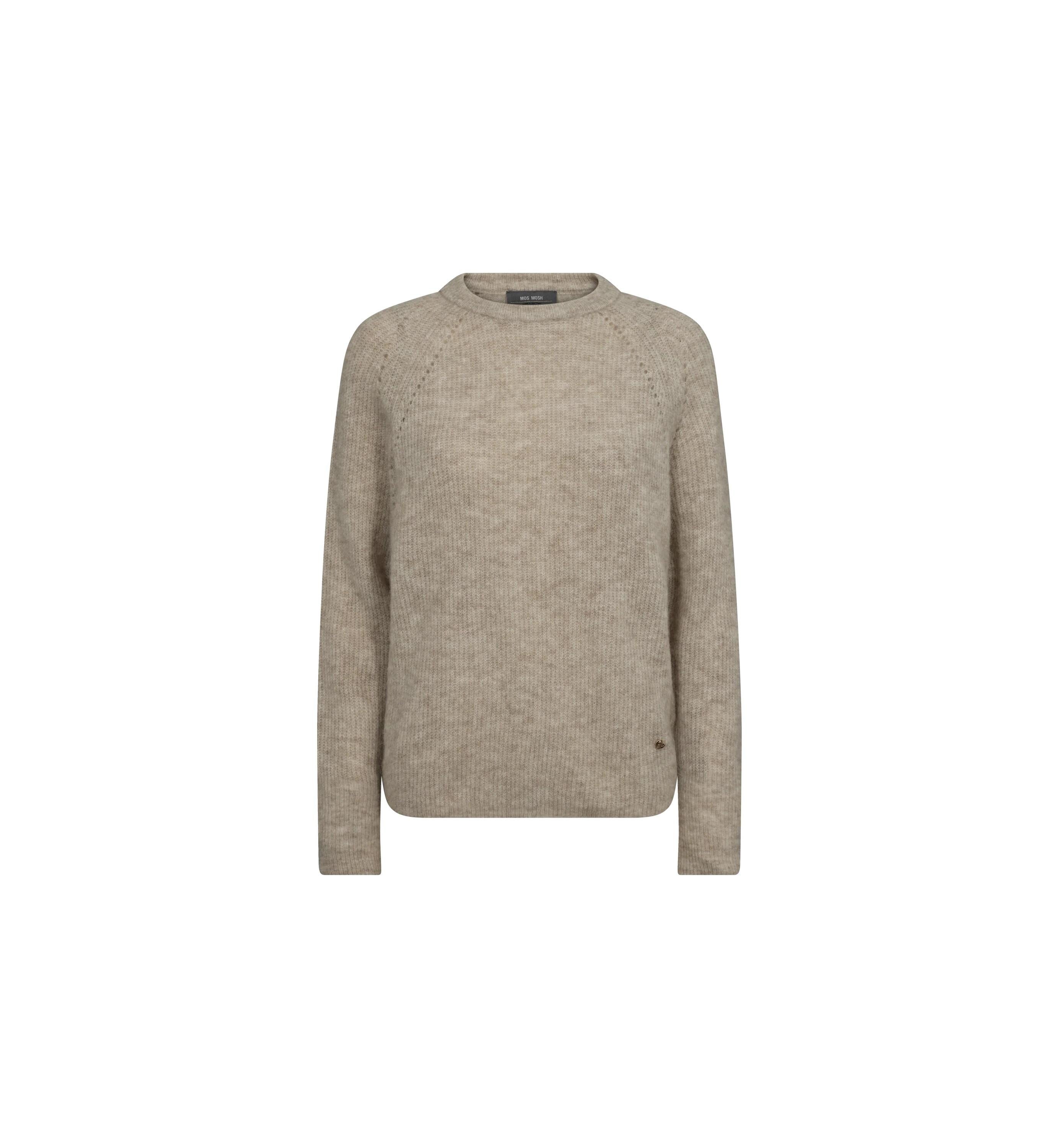 Leichter Strickpullover - 174 Feather Gray - Beige