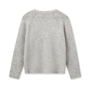 Leichter Strickpullover - 817 Micro Chip - Grau