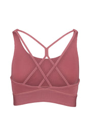 Sport Bra aus feiner Rippe - Amethyst - Rosa