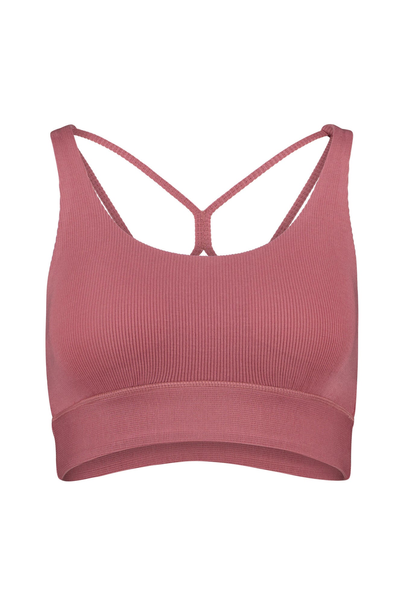 Sport Bra aus feiner Rippe - Amethyst - Rosa