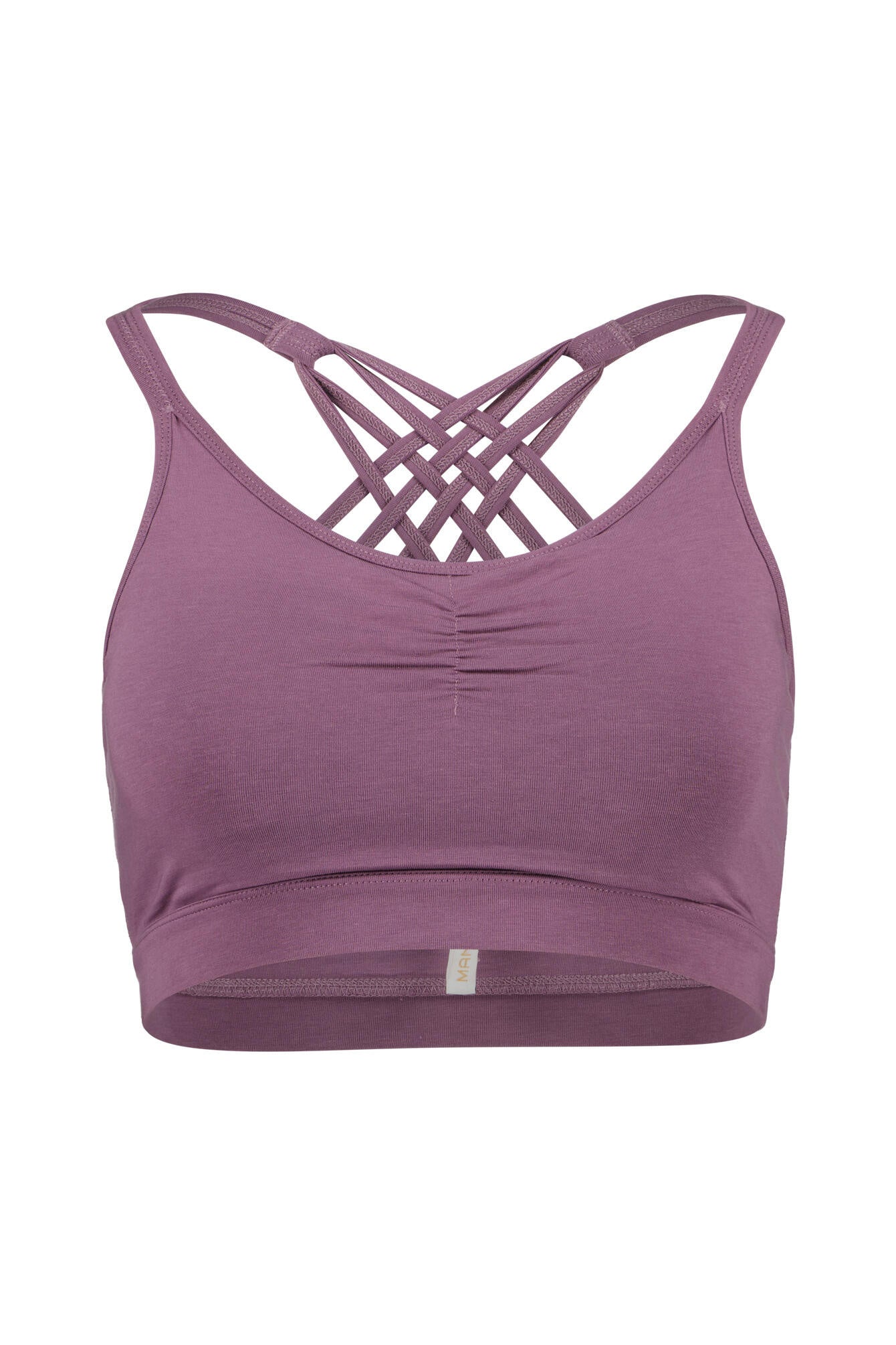 Sport-BH mit Raffung - Grape - Violett