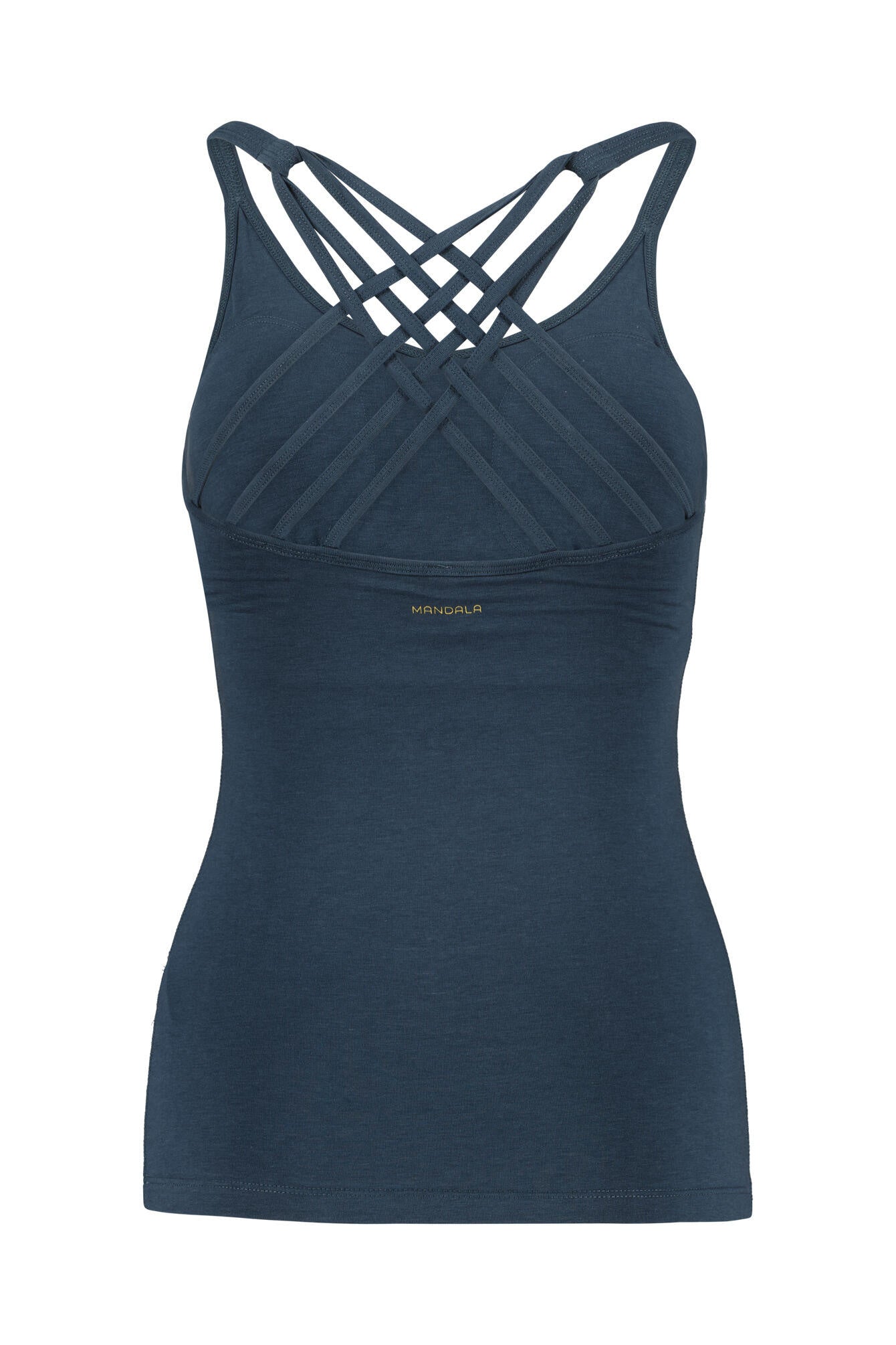 Performance Top mit Support Bra und Raffung - Dark Peppermint - Blau