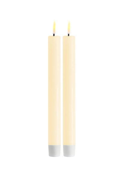 2er-Pack LED Stabkerzen - Creme - Creme