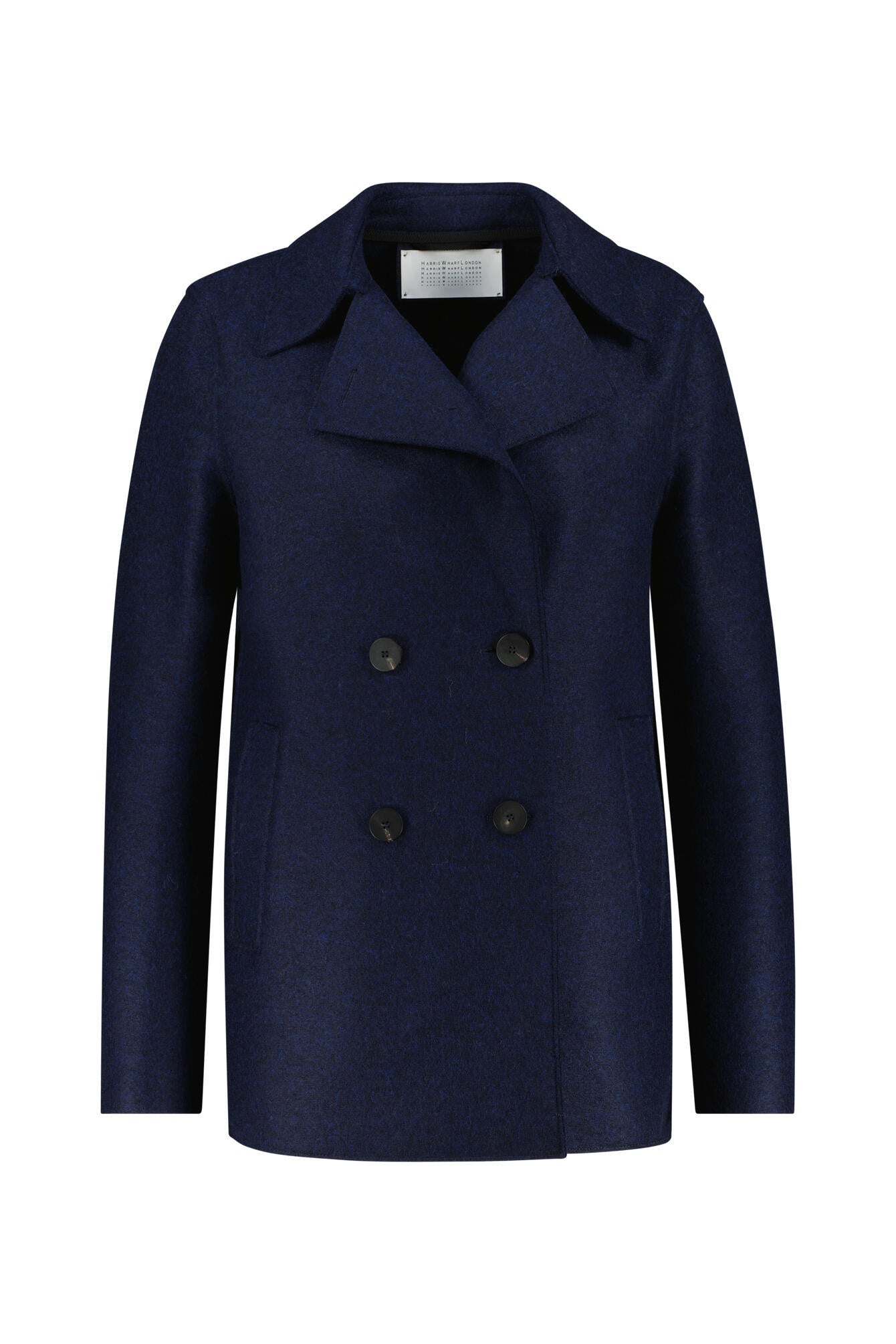 Leichte Jacke aus Schurwolle - 362 blue Mouline - Blau