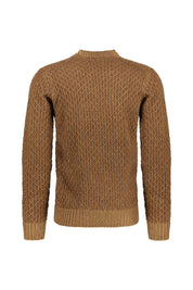 Melierter Strickpullover - Cammello - Braun