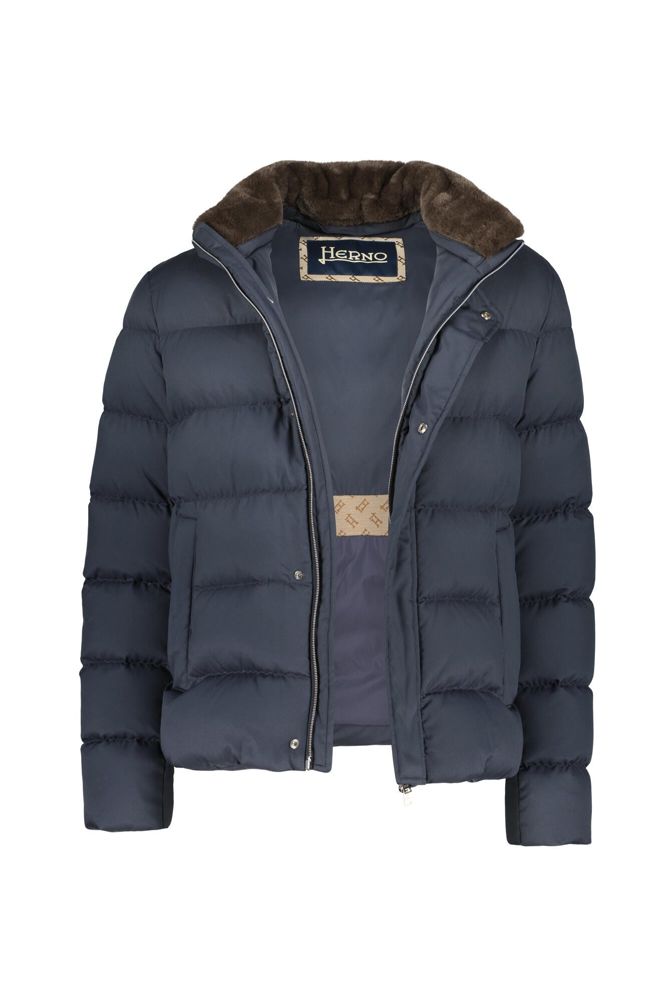 Daunenjacke mit Stehkragen - 9200 Blue Navy - Blau