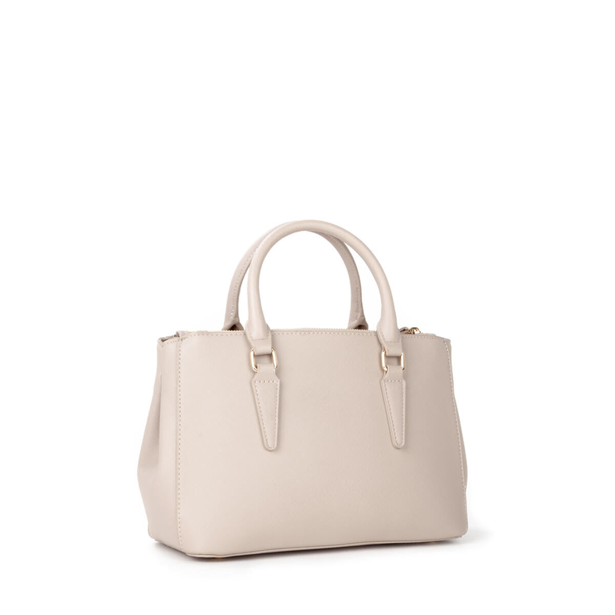 Handtasche in Leder-Optik - Beige - Beige