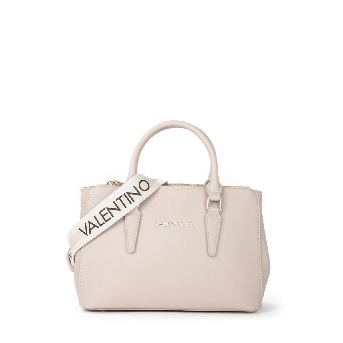 Handtasche in Leder-Optik - Beige - Beige