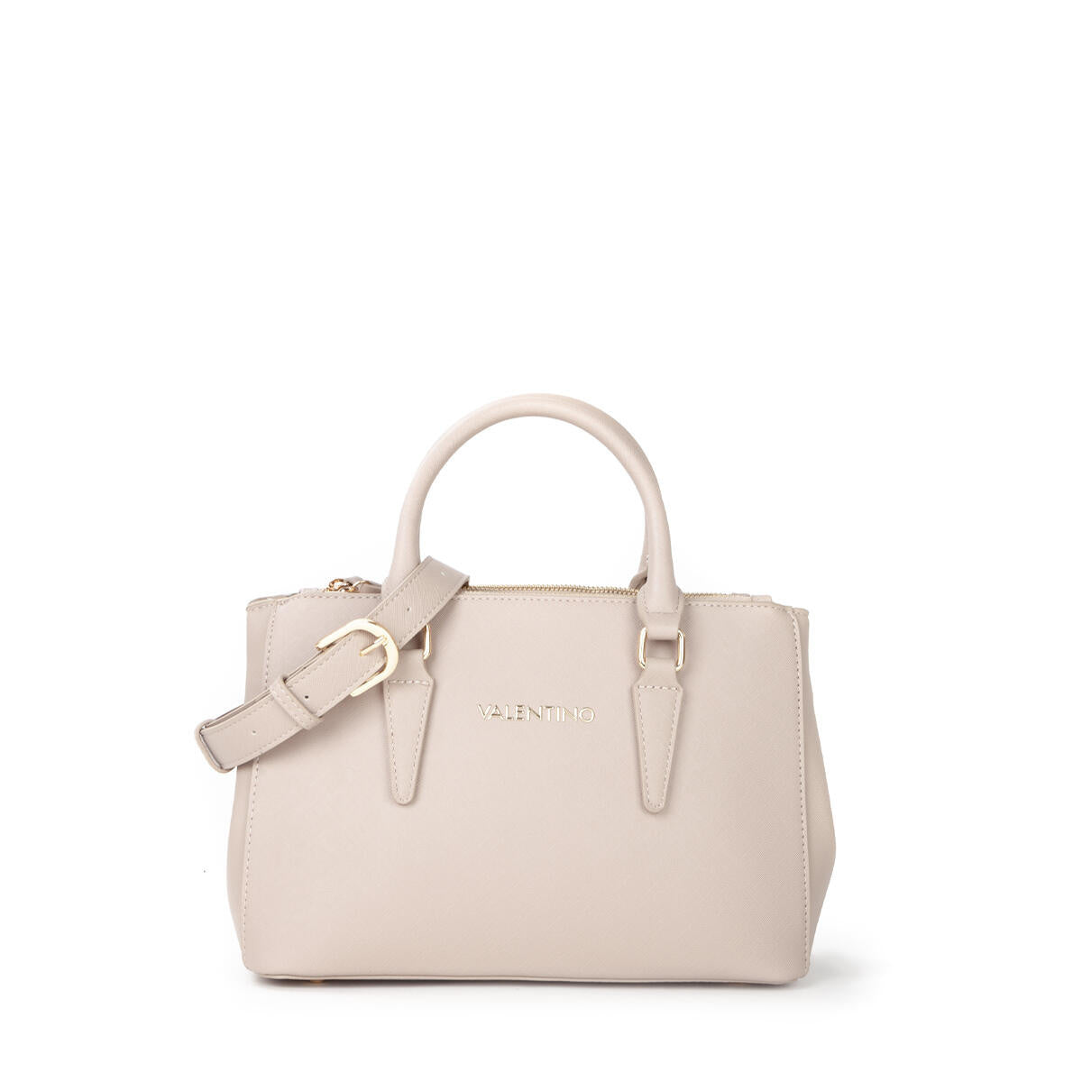 Handtasche in Leder-Optik - Beige - Beige