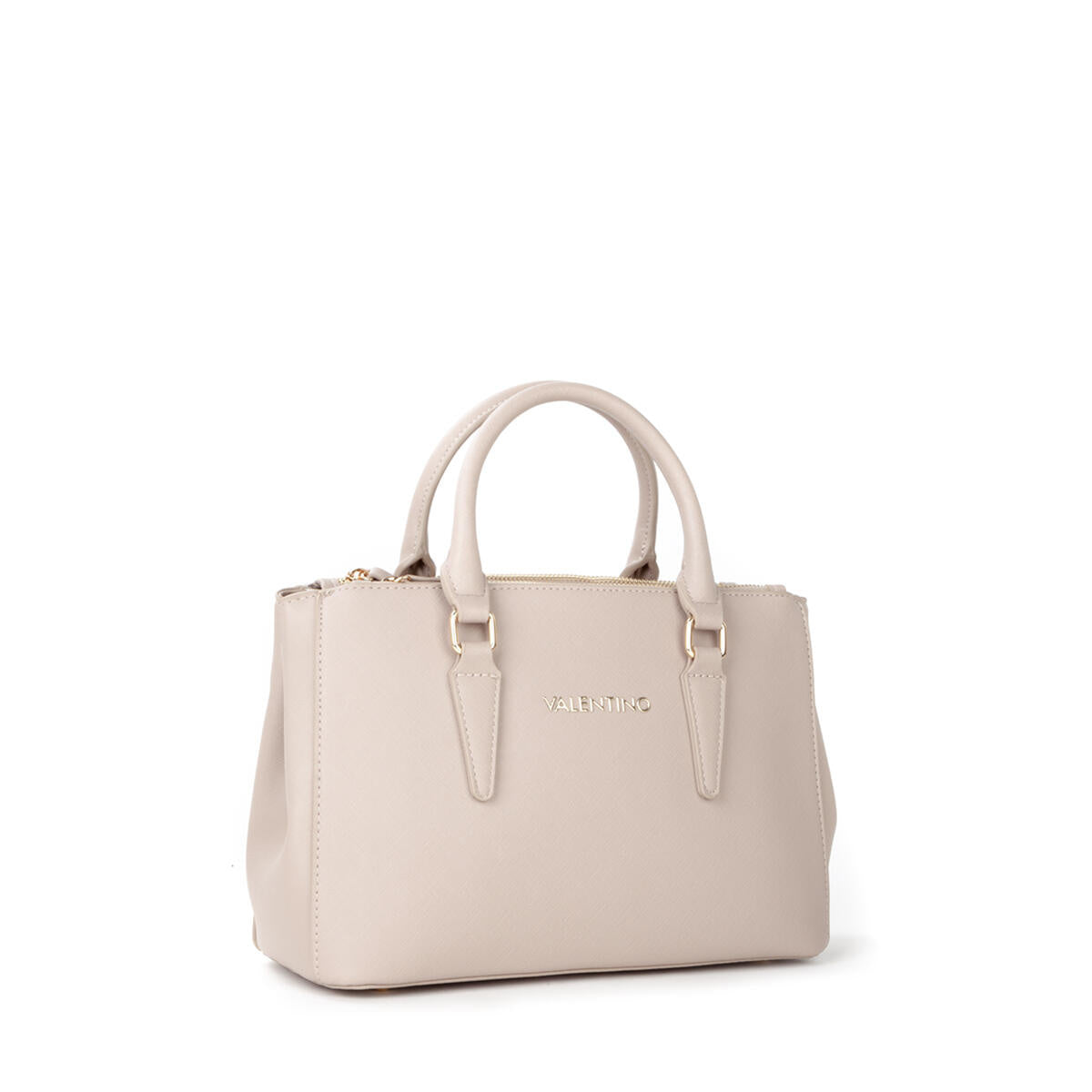 Handtasche in Leder-Optik - Beige - Beige