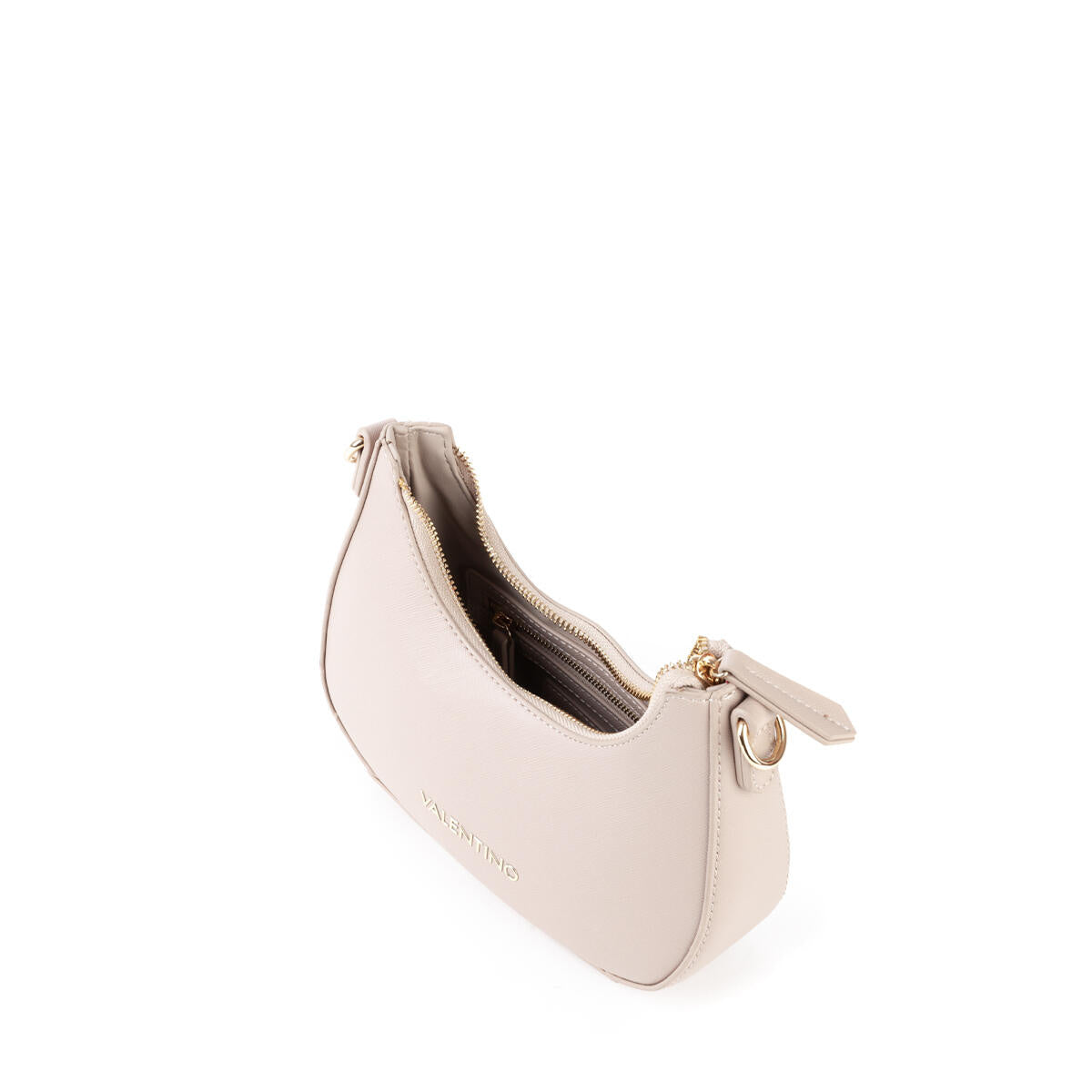 Schultertasche mit abnehmbarem Gurt - Beige - Beige