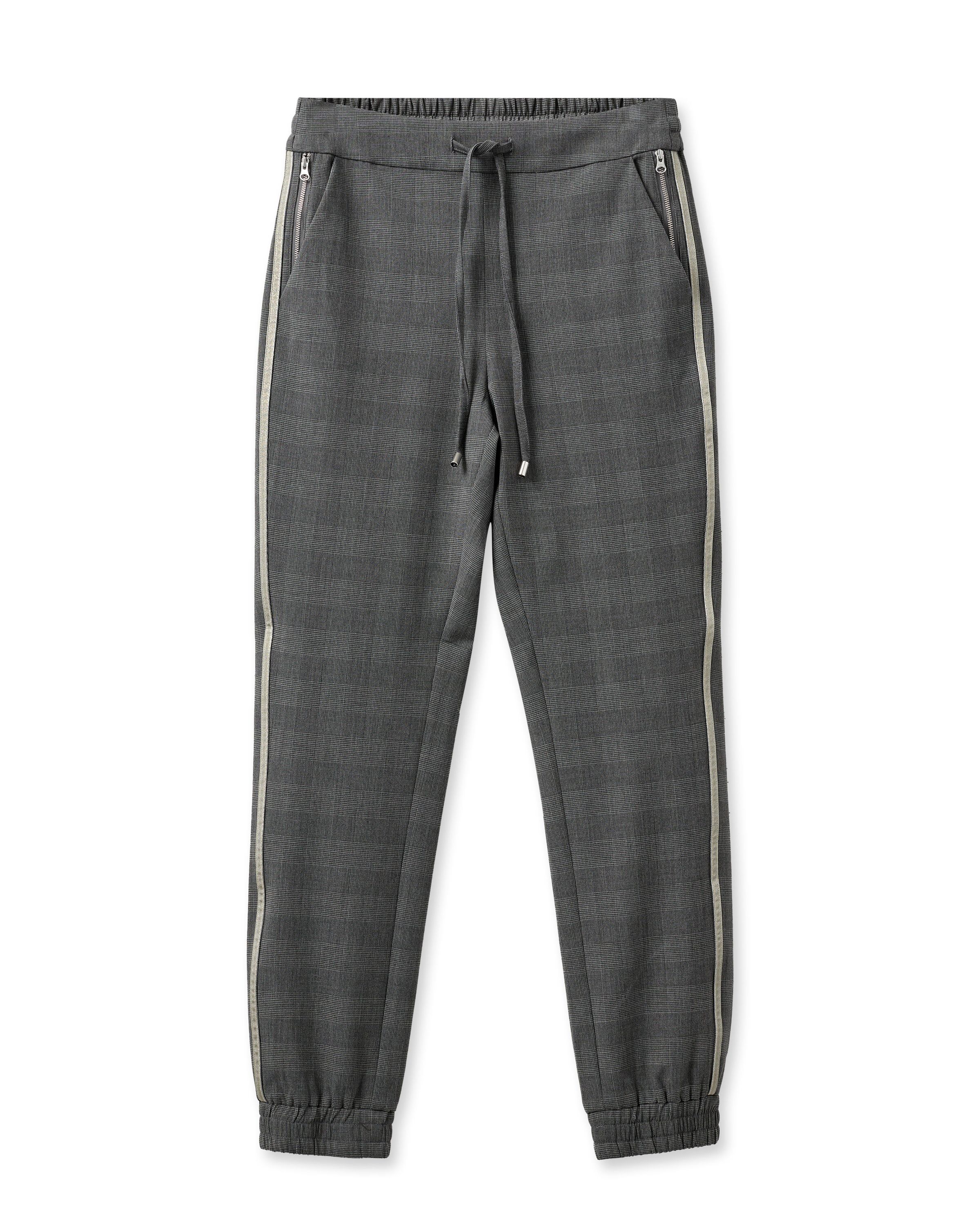 Karierte Joggpant - 818 Sharkskin - Grau