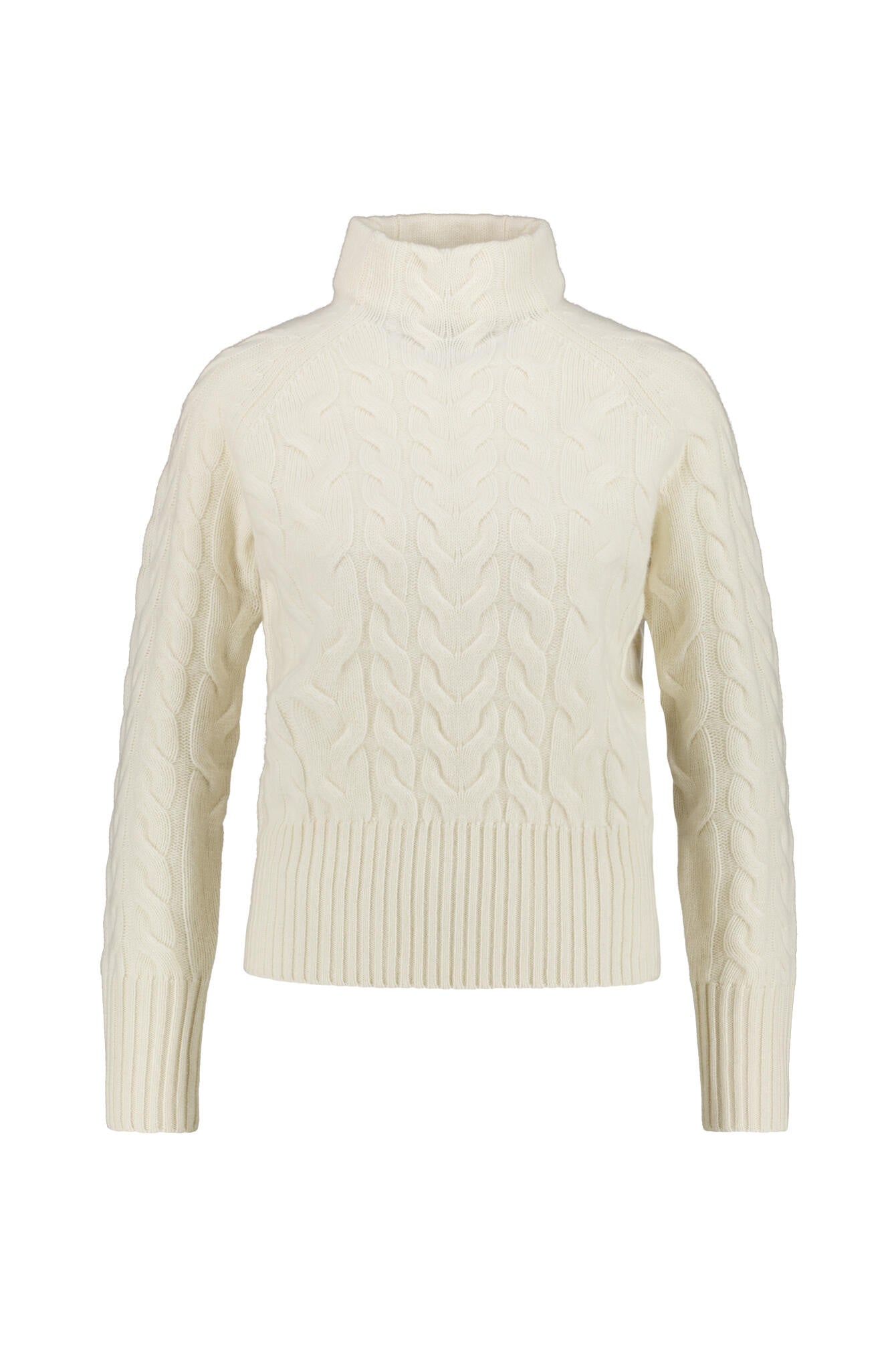 Strickpullover in Zopofstrick-Optik - Offwhite - Weiß