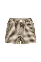 Karierte Schlafshorts Jo - 624 Winter Plai - Beige