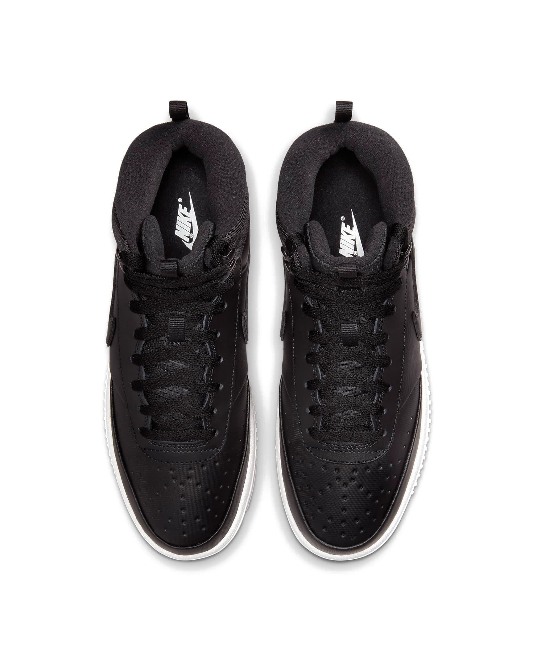 Sneaker Court Vision Mid Winter - 002 Black/Black-Phantom - Schwarz