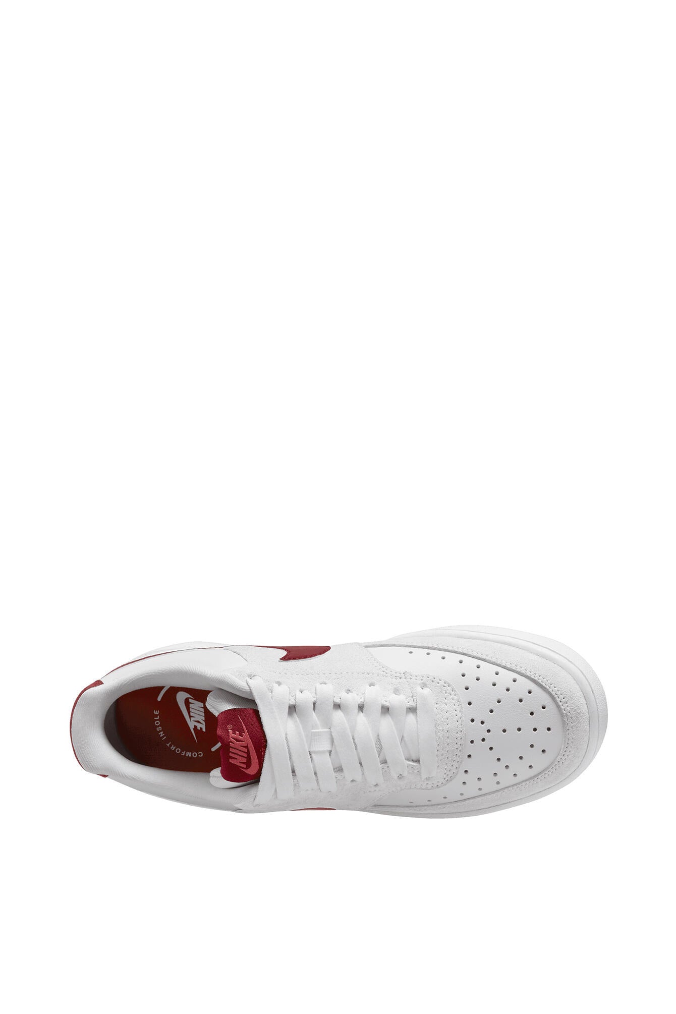 Sneaker Court Vision Low - 100 White/Tram Red-Adobe - Rot