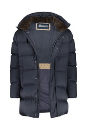 Daunenjacke mit abnehmbaren Plüschkragen - 9200 Blue Navy - Blau