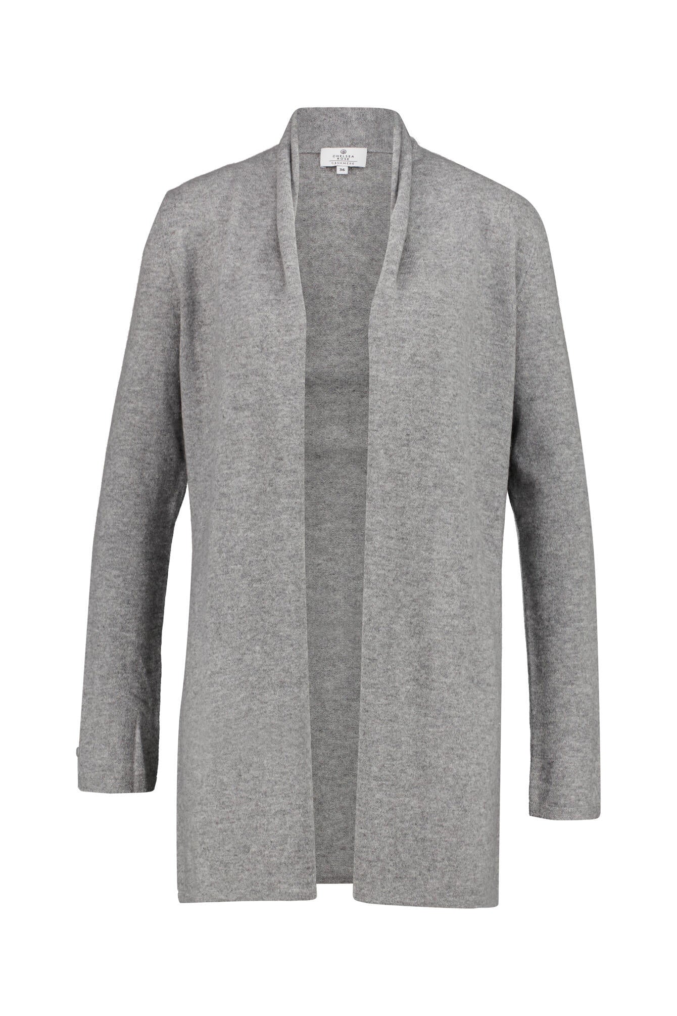 Strickjacke aus Kaschmir - Grey mel - Grau