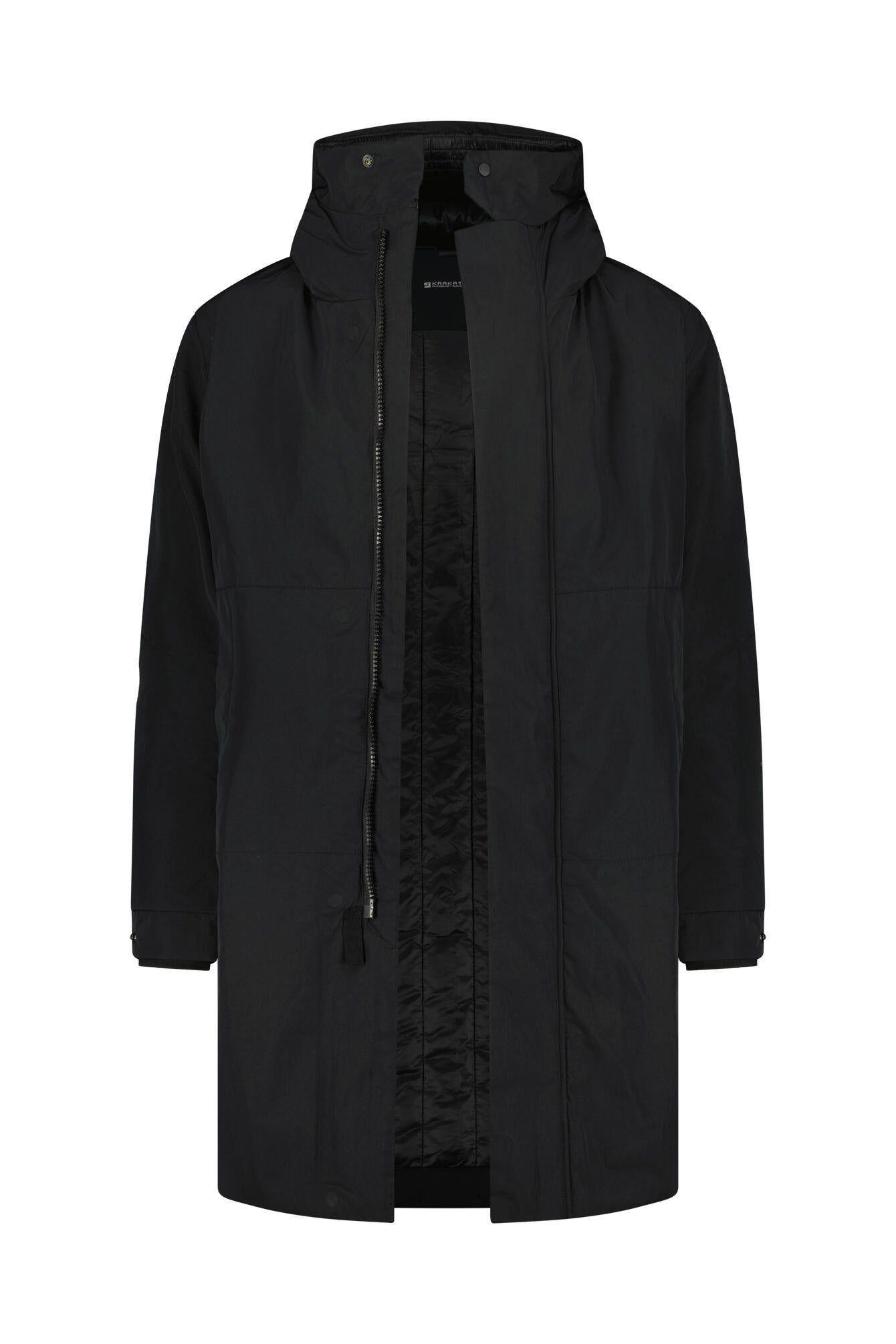 Langer Parka - Black - Schwarz