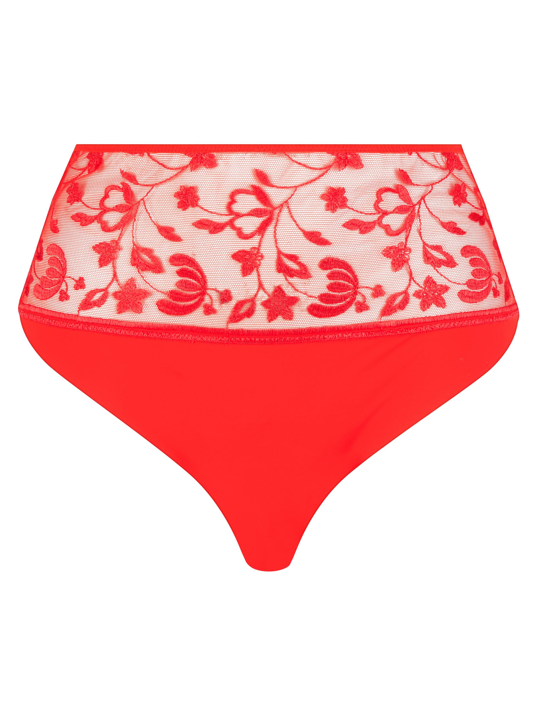 Slip mit Spitze - 055 FLAME RED - Orange