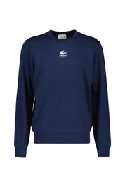 Sweatshirt mit Logoprint - 166-NAVY BLUE - Blau