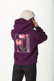 Sweathoodie mit Backprint - A Potent Purple - Violett