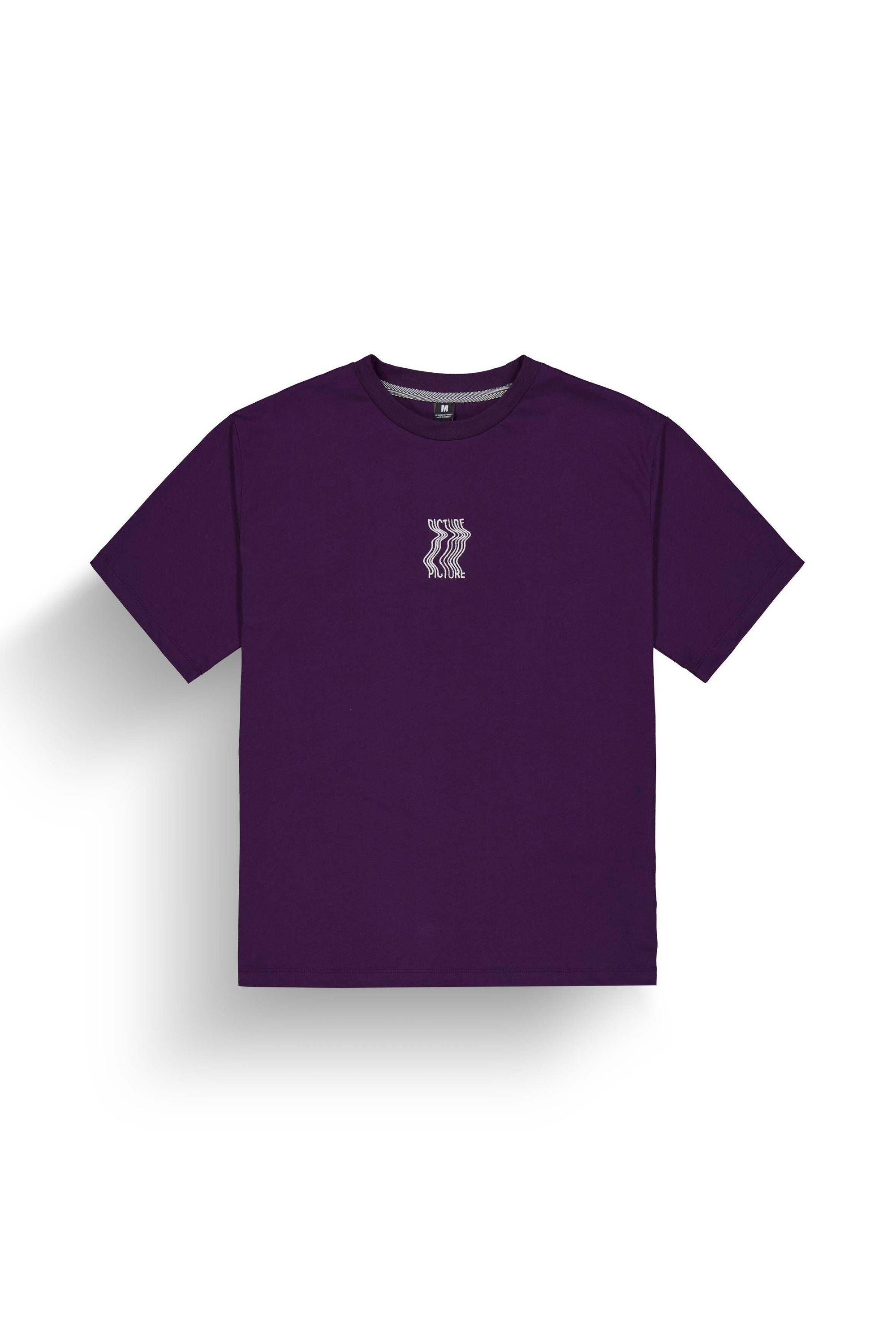 T-Shirt mit Backprint - A Potent Purple - Violett