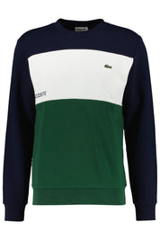 Sweatshirt mit Logoprint - E3L-NAVY BLUE/FLOUR-GREEN - Grün