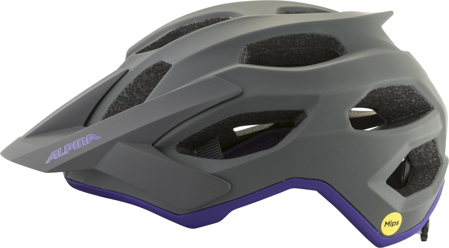 Fahrradhelm APAX MIPS - 21-midnight-grey purple matt - Grau