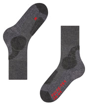 Stricksocken TK1 Adventure - 3180 asphalt mel. - Grau