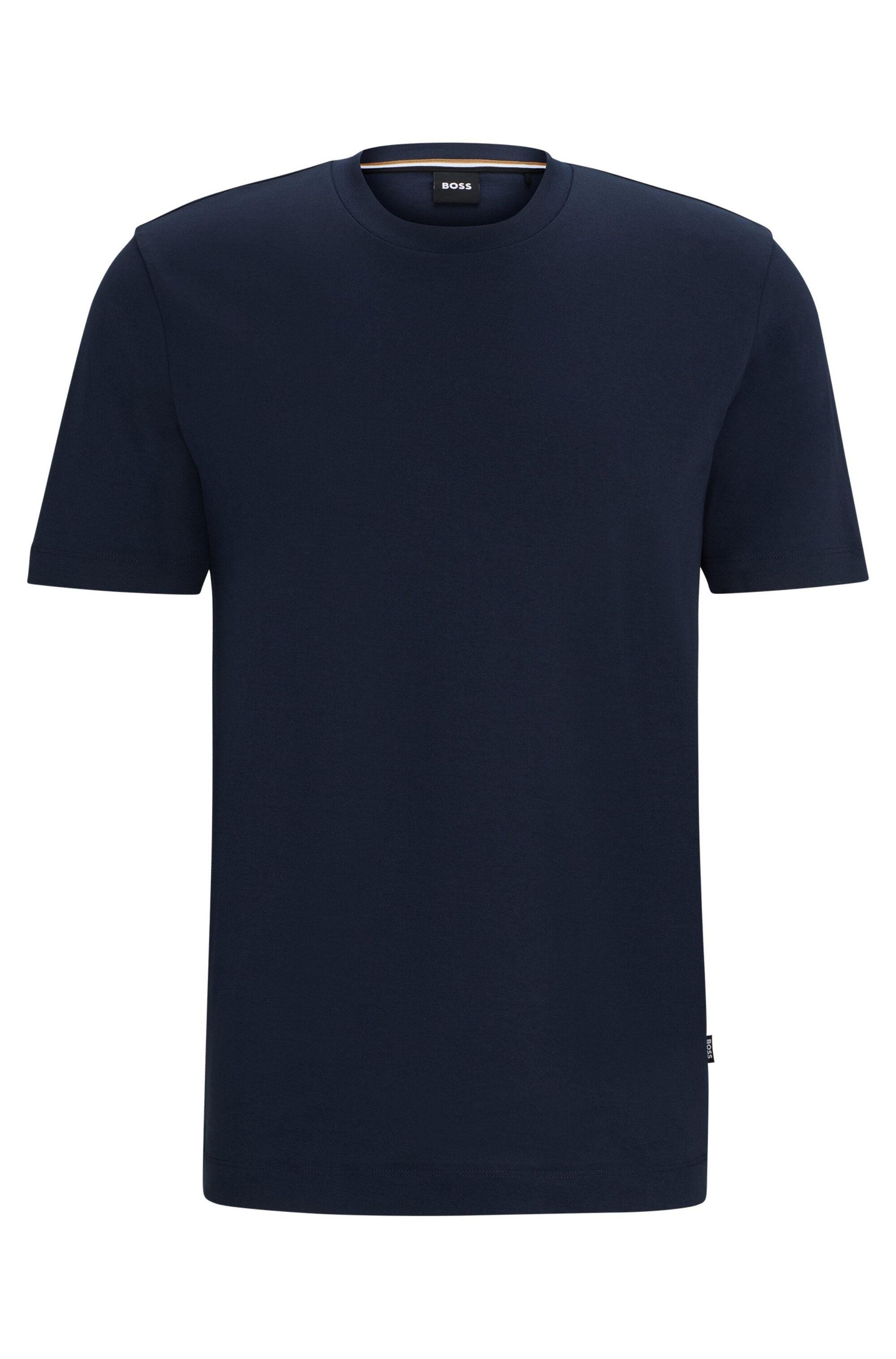 T-Shirt aus Baumwolle - 404-Dark Blue - Blau