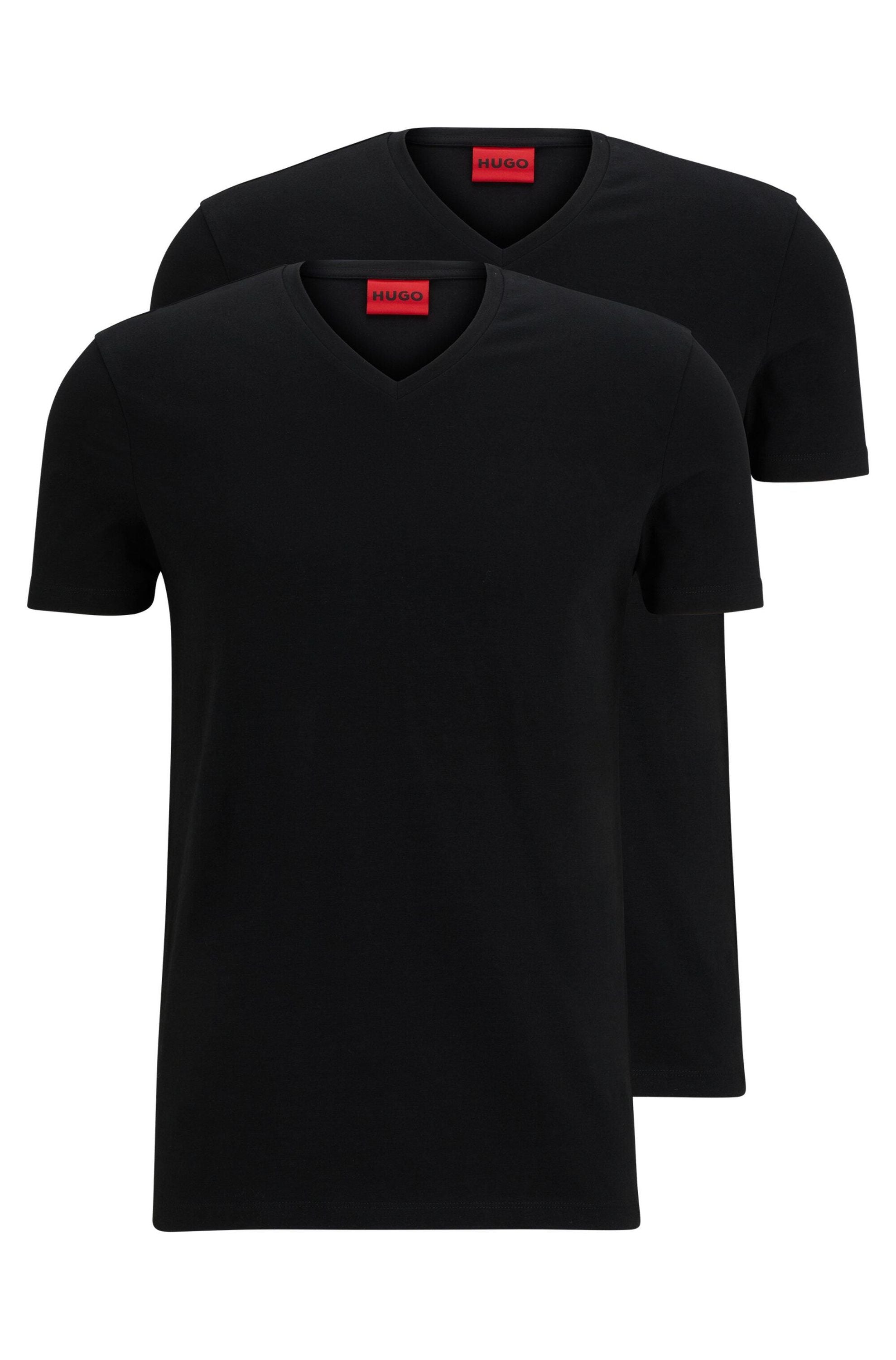 Zweier-Pack Slim-Fit T-Shirt - 001-Black - Schwarz