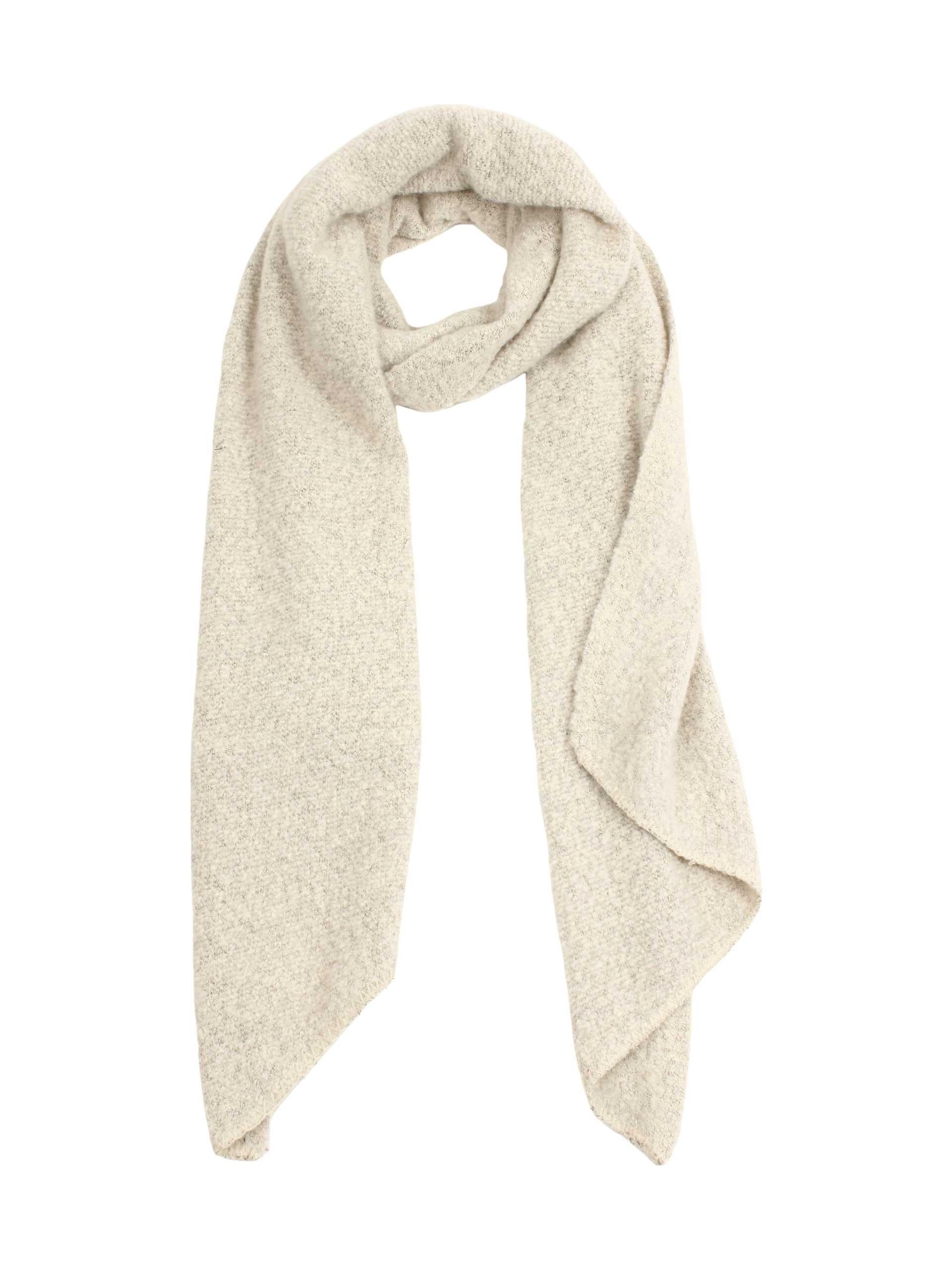 Melierter Strickschal - 281 - Beige