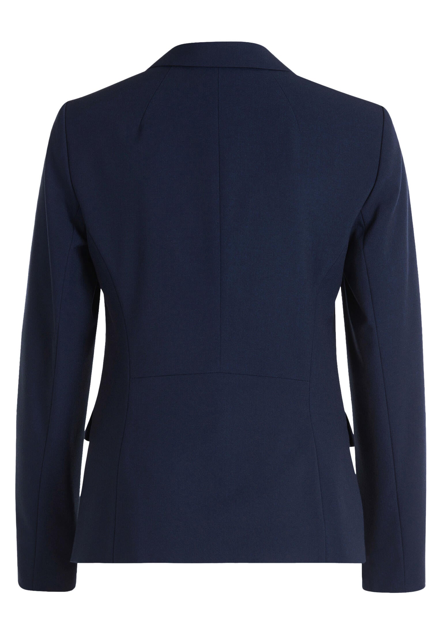 Taillierter Blazer mit Pattentaschen - 8543-Navy Blue - Blau