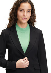 Taillierter Blazer mit Pattentaschen - 9045-Black - Schwarz