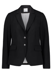 Taillierter Blazer mit Pattentaschen - 9045-Black - Schwarz