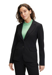 Taillierter Blazer mit Pattentaschen - 9045-Black - Schwarz