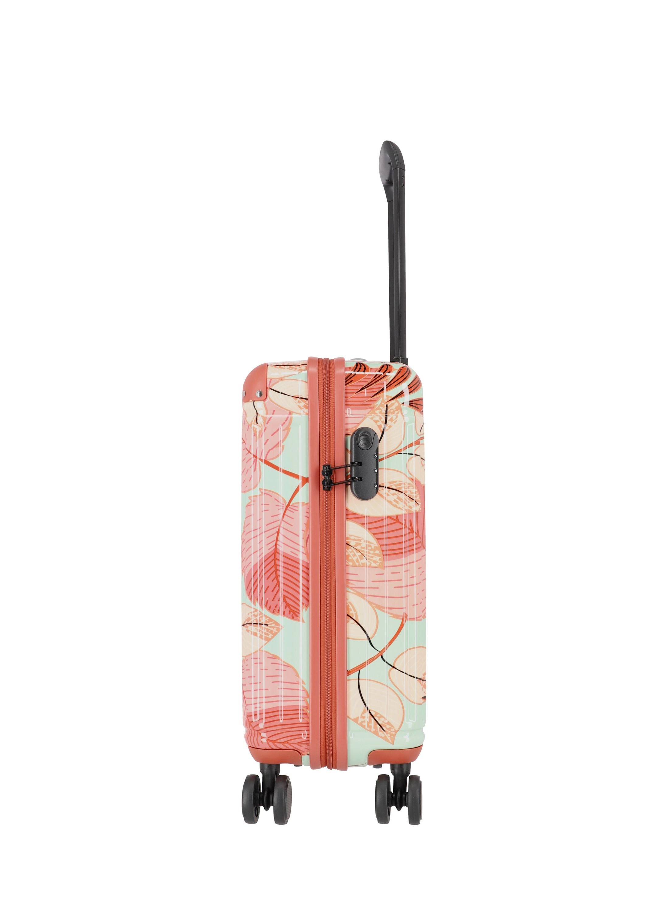 Reisekoffer  Trolley S - 81-Flower Print - Rosa