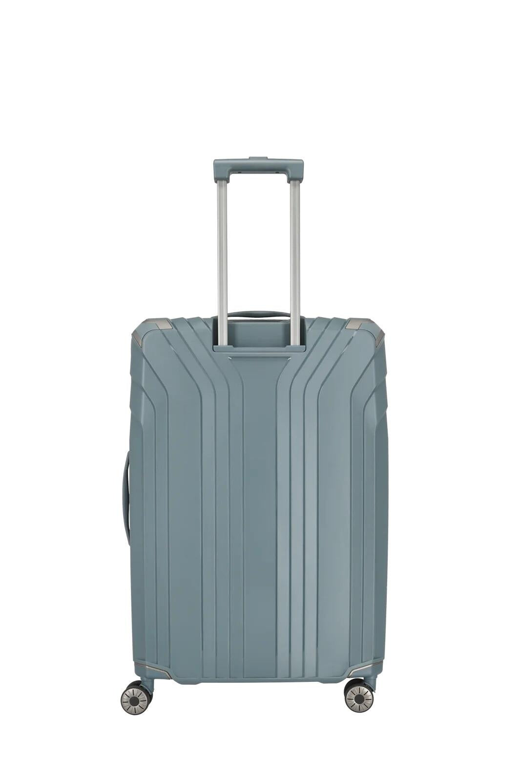 Trolley Reisekoffer ELVAA L - 26-Blaugrau - Blau