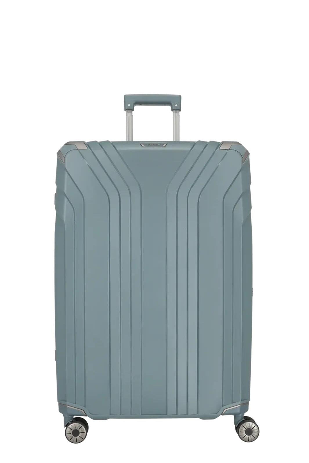 Trolley Reisekoffer ELVAA L - 26-Blaugrau - Blau