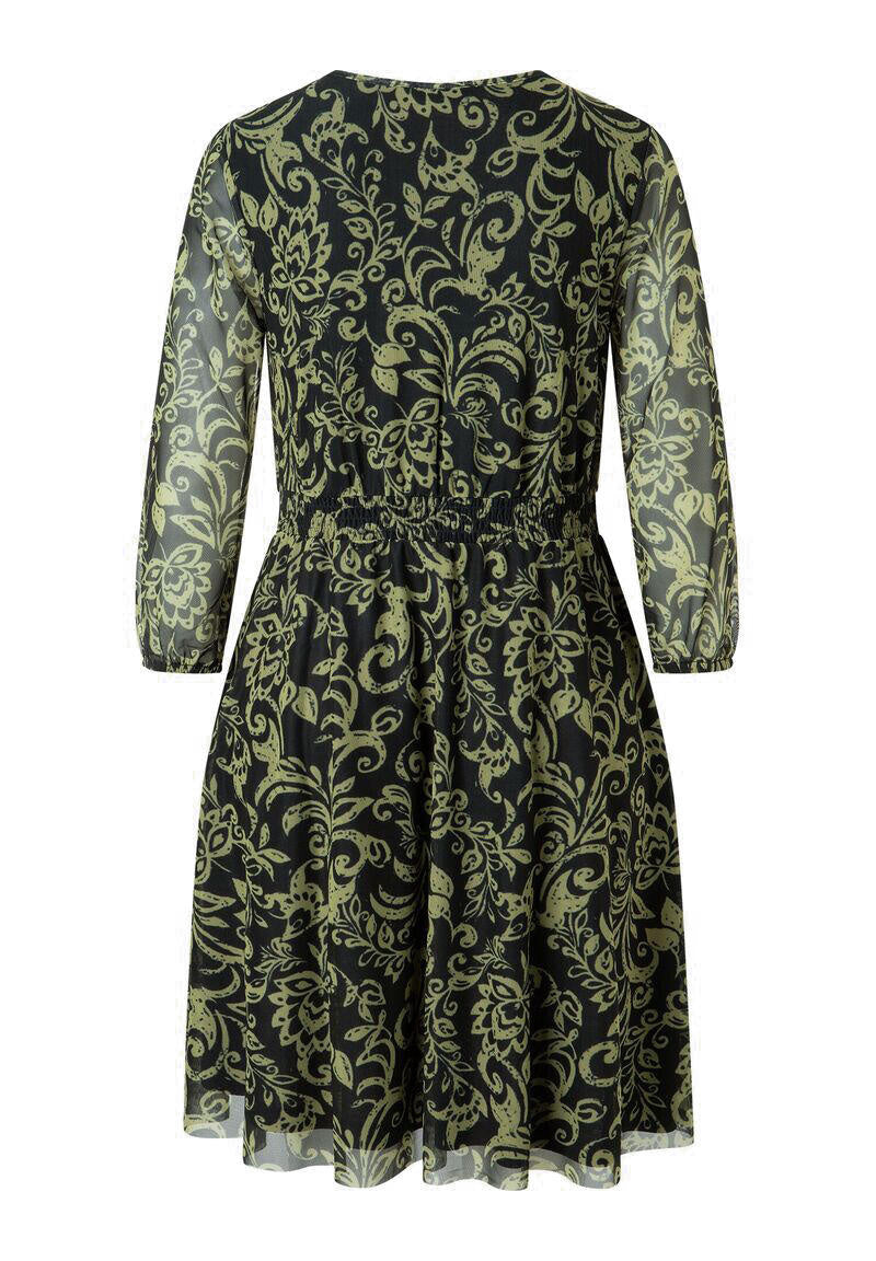 Meshkleid mit Paisley-Muster - 2633 - Grün